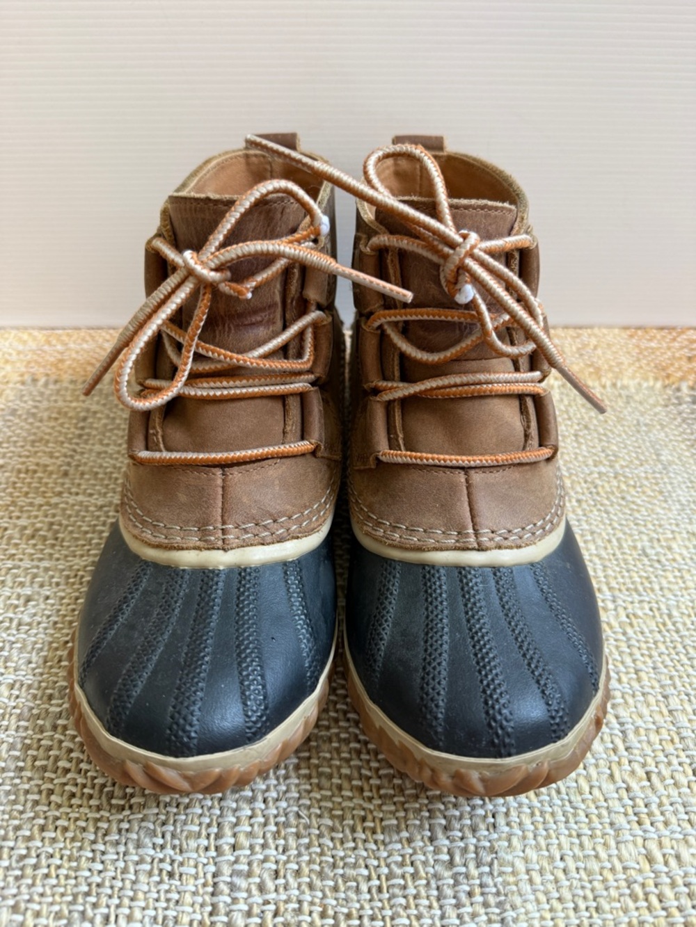 Sorel Women’s Brown and Black Waterproof Lace-Up Boots
